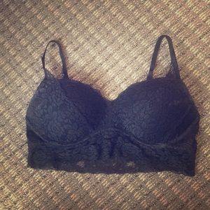 Hollister black padded bralette size M